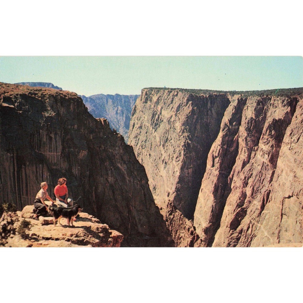 Vintage Black Canyon of the Gunnison River Colorado Postcard Plastichrome P23052 - Picture 1 of 2